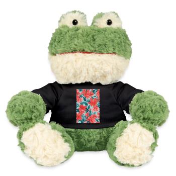 Wunderschöne rote Blumen - MiniFeet® Frosch Torge - Schwarz - Vorne