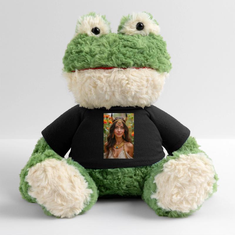 Hathor, coiffe dorée avec disque solaire Grenouille Torge MiniFeet®