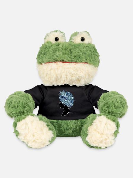 Blue Flowers - MiniFeet® Frog Torge - black