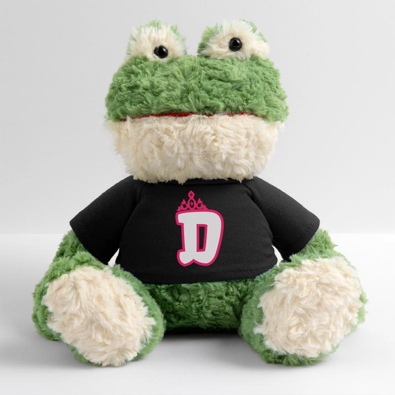 Monogrammierte Kleinkind Mädchen Krone MiniFeet® Frosch Torge