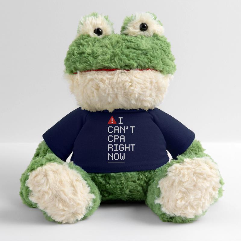 Accounting student cpa in training excel jokes MiniFeet® Frog Torge