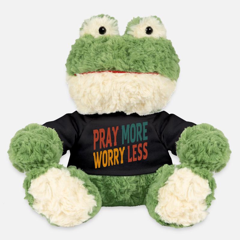Pray More Worry Less - MiniFeet® Frog Torge - black
