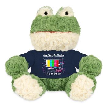 Testbild 80er Jahre Kostüm Lustig Karneval Retro - MiniFeet® Frosch Torge - French Navy - Vorne