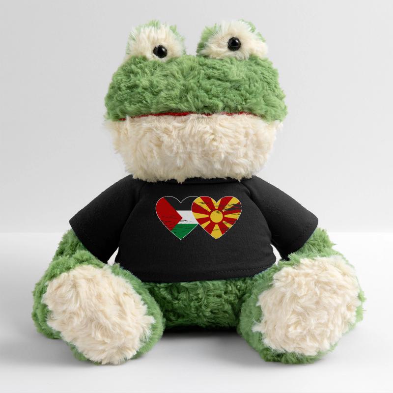 Drapeau de la Palestine et de la Macédoine utilisé Grenouille Torge MiniFeet®