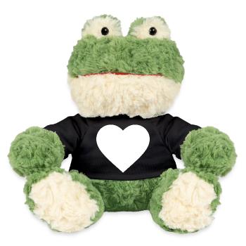 Le cœur blanc - Grenouille Torge MiniFeet® - noir - Devant