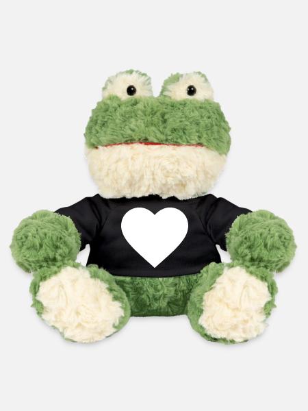 Le cœur blanc - Grenouille Torge MiniFeet® - noir