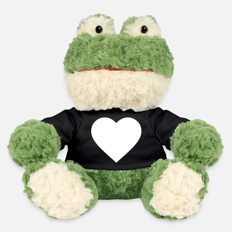 Le cœur blanc - Grenouille Torge MiniFeet® - noir