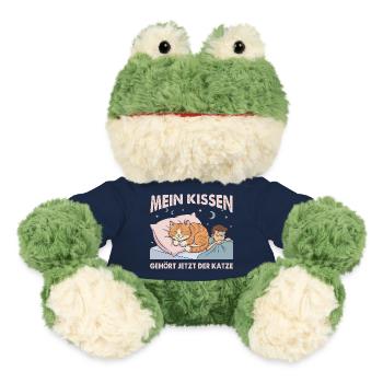Mein Kissen gehört der Katze - Katzenbesitzer - MiniFeet® Frosch Torge - French Navy - Vorne