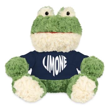 Conception en cœur de citron vert - Grenouille Torge MiniFeet® - bleu marine - Devant