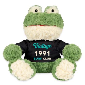 Cadeau vintage 1991 Retro Année de naissance du Surf Club - Grenouille Torge MiniFeet® - noir - Devant