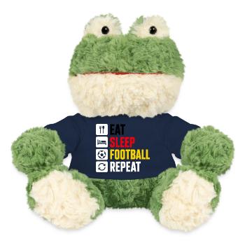 Eat Sleep Football Repeat Germany Fan - MiniFeet® Frog Torge - french navy - Front