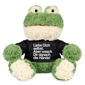 Liebe Dich selbst Satire Kollektion - MiniFeet® Frosch Torge - Schwarz - Vorne