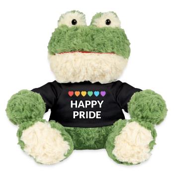 Happy Pride Rainbow hearts Mois de la fierté LGBTQ - Grenouille Torge MiniFeet® - noir - Devant