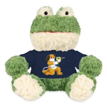 Hund Handwerker Bohrmaschine Handwerk - MiniFeet® Frosch Torge - French Navy - Vorne