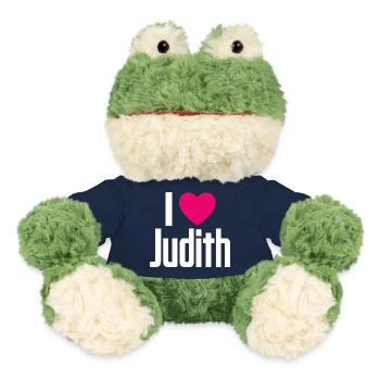 I Love Judith Pinkes Herz Ich liebe Judith - MiniFeet® Frosch Torge - French Navy - Vorne