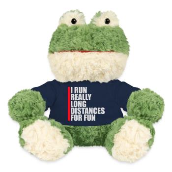 Je cours de très longues distances pour un marathon amusant - Grenouille Torge MiniFeet® - bleu marine - Devant