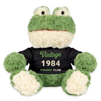 Vintage 1984 – Fishing Club Retro Birth Year - MiniFeet® Frog Torge - black - Front
