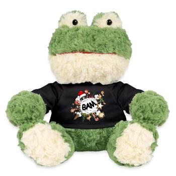 bulle comique drôle - temps de Noël stressant - Grenouille Torge MiniFeet® - noir - Devant