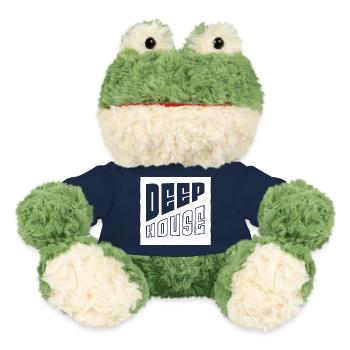 Deep House Art - DJ Geschenk für House EDM Festival - MiniFeet® Frosch Torge - French Navy - Vorne