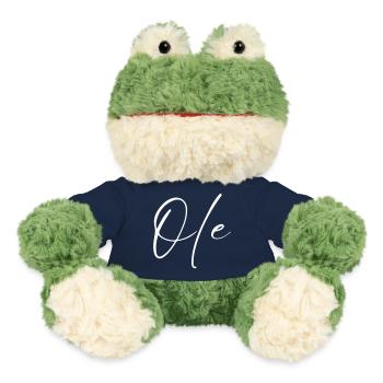 T-shirt Ole Name cadeau pour hommes - Grenouille Torge MiniFeet® - bleu marine - Devant