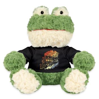 Retro Dampflokomotive - MiniFeet® Frosch Torge - Schwarz - Vorne