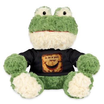 Smile it’s free therapy - Charmante enseigne en étain - Grenouille Torge MiniFeet® - noir - Devant