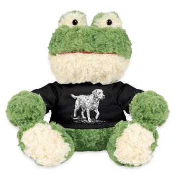 Labrador Sketch Weiß – Minimalistisches Design - MiniFeet® Frosch Torge - Schwarz - Vorne