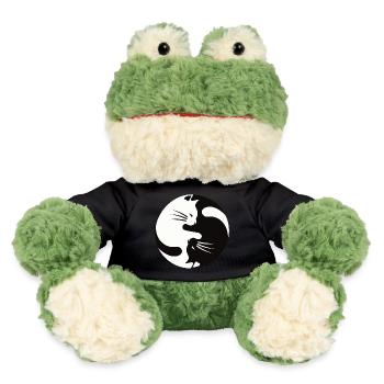 2 Katzen schmusen ,ying yang - MiniFeet® Frosch Torge - Schwarz - Vorne