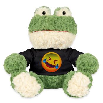 Lachendes Gesicht - MiniFeet® Frosch Torge - Schwarz - Vorne
