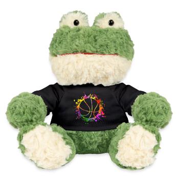Basketball Paint Splatters colorful - MiniFeet® Frog Torge - black - Front