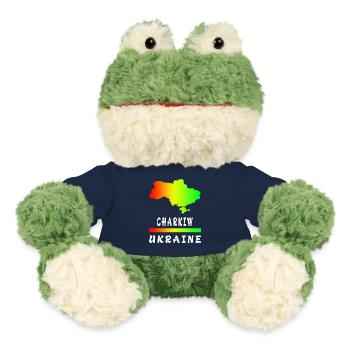 Kharkiv Ukraine rainbow design - MiniFeet® Frog Torge - french navy - Front
