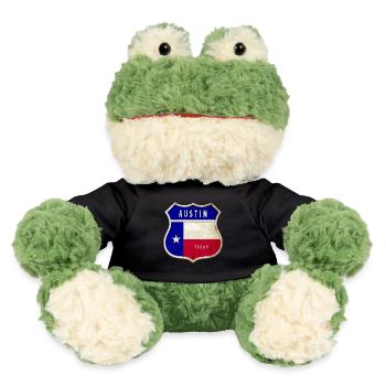 Drapeaux à écusson Austin Texas - Grenouille Torge MiniFeet® - noir - Devant