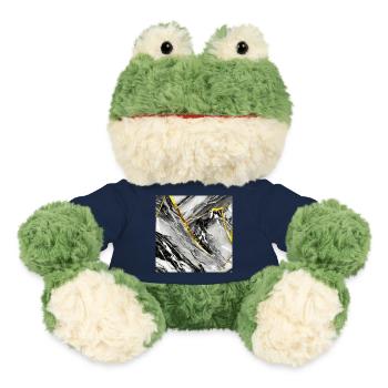 Marmor Schwarz Gold Naturstein - MiniFeet® Frosch Torge - French Navy - Vorne