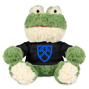 Hammer und Schlägel Bergbau Schalke Kohle Geschenk - MiniFeet® Frosch Torge - Schwarz - Vorne