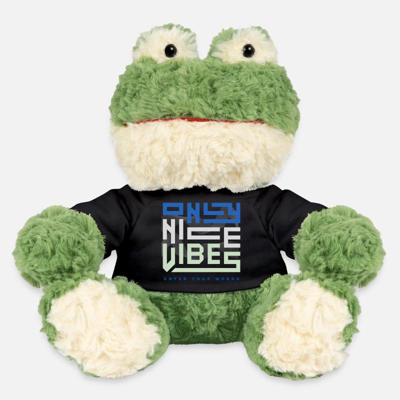 ONLY NICE VIBES - enter your words - MiniFeet® Frosch Torge - Schwarz
