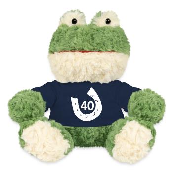 Geburtstags oberteil, 40 Hufeisen - MiniFeet® Frosch Torge - French Navy - Vorne