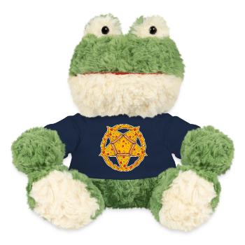 Pentagramm Pizza lustig - MiniFeet® Frosch Torge - French Navy - Vorne