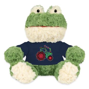 Tractor Heart Commercial Vehicle Country Life Farmer Field - MiniFeet® Frog Torge - french navy - Front