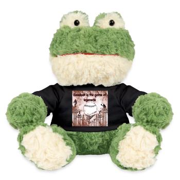 Legendäre Baseball-Illustration mit Säulenmotiv - MiniFeet® Frosch Torge - Schwarz - Vorne