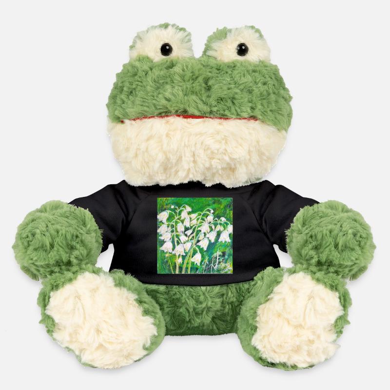 Maiglöckchen im impressionistischen Stil - MiniFeet® Frosch Torge - Schwarz