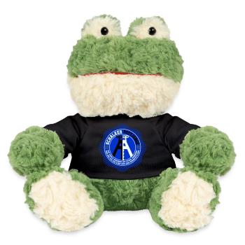 Schalker Pottjunge | Farben änderbar - MiniFeet® Frosch Torge - Schwarz - Vorne