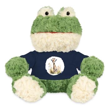 Watercolor Giraffe - MiniFeet® Frog Torge - french navy - Front