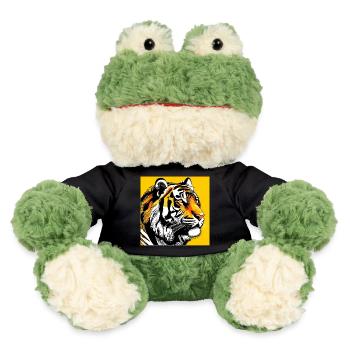 Tiger Pop Art - MiniFeet® Frosch Torge - Schwarz - Vorne