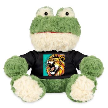 Lion Pop Art - MiniFeet® Frog Torge - black - Front