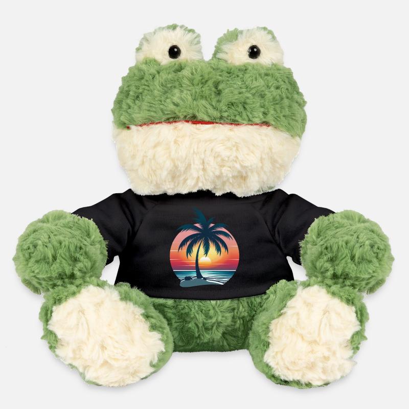 Palmier coucher de soleil - Grenouille Torge MiniFeet® - noir