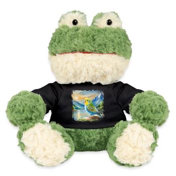 jeune perruche dans le style de livre pour enfants, aquarelle - Grenouille Torge MiniFeet® - noir - Devant