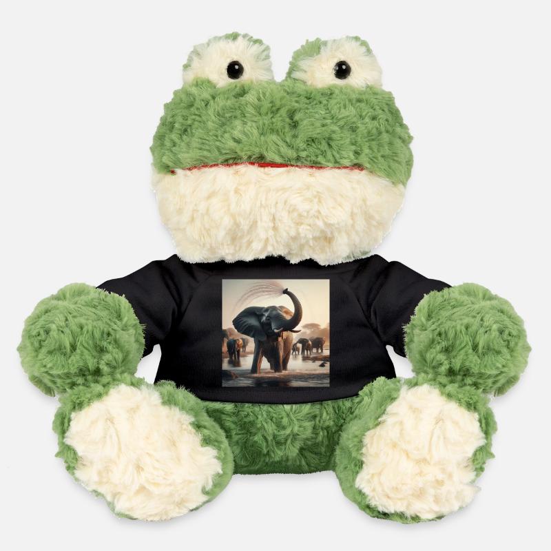 Elephants in the jungle - MiniFeet® Frog Torge - black