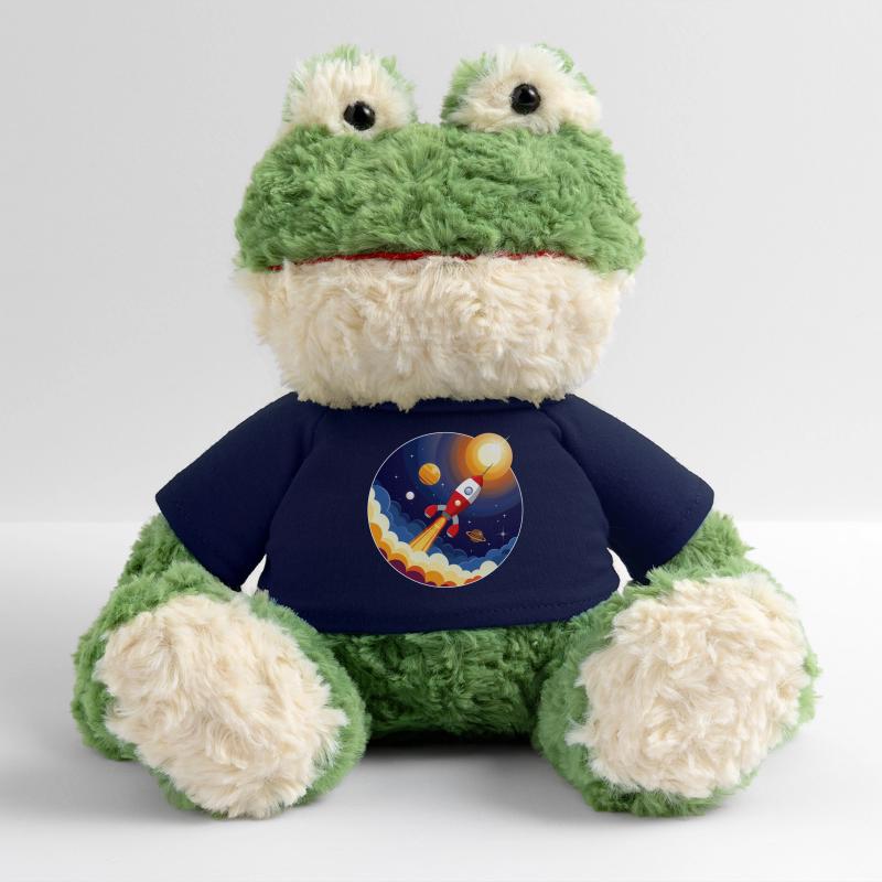 Image colorée d’une fusée dans l’espace Grenouille Torge MiniFeet®