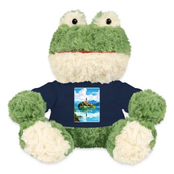 Lac de Bled Slovénie Affiche de voyage Peinture Souvenir WP - Grenouille Torge MiniFeet® - bleu marine - Devant