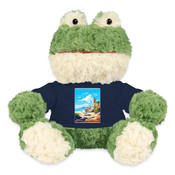 Délos Grèce Affiche de voyage Souvenir Carte Postale Peinture - Grenouille Torge MiniFeet® - bleu marine - Devant